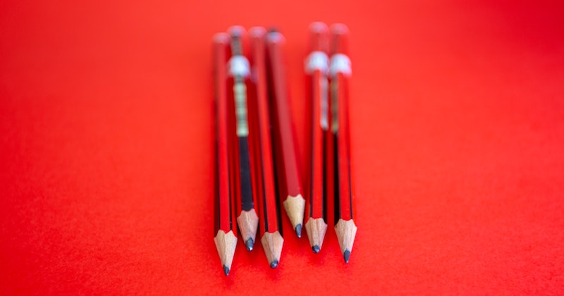 Photo from Lithub of pencils