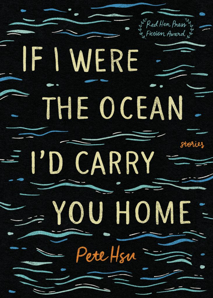 A black background with blue streaks, text reads "If I Were The Ocean I'd Carry You Home"